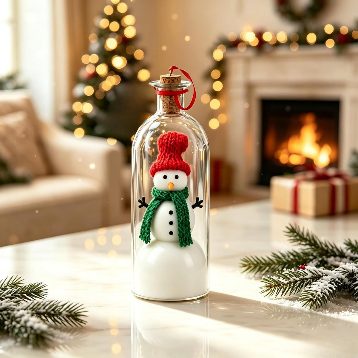 Recordable Christmas Snowman in a Bottle