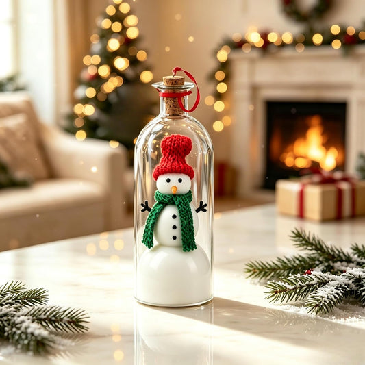 Recordable Christmas Snowman in a Bottle